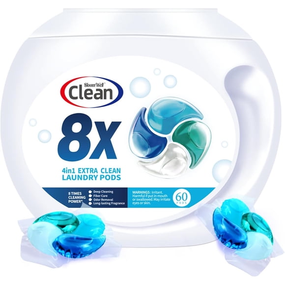 Detergente Para Ropa En Cápsulas – Bloomwell 4 En 1 – 60 Un