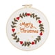 thumbnail image 1 of Juego De Punto De Cruz Bordado Navide?o Para Adultos Blanco MerryChristmas, 1 of 5