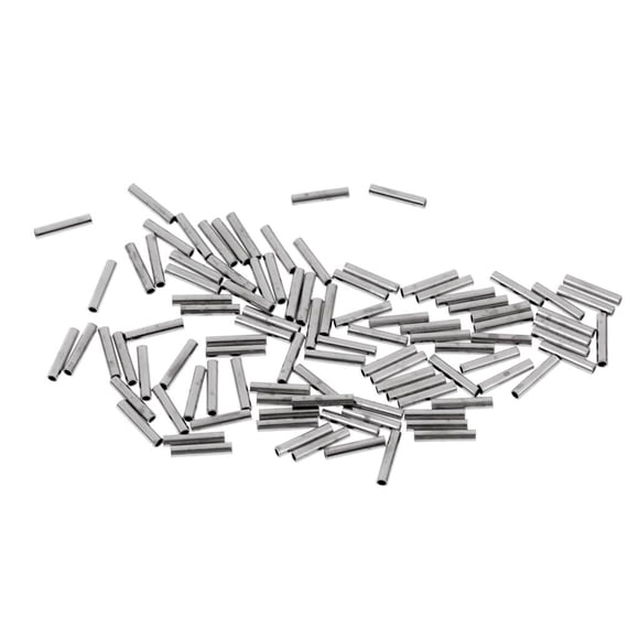 100 Piezas De Manga De Bucle De Prensado, Varios Tama?os De 1,0 Mm A 2,0 Mm, 1,0 X 8 Mm