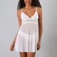 thumbnail image 1 of Baby Doll Encaje Blanco Flores Mujer 33858-1, 1 of 4