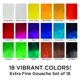 thumbnail image 2 of Juego de 18 colores de pintura gouache en tubos de 12 ml, 2 of 6