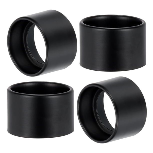 Anillo de Pantalla de Enchufe de Luz Uxcell, Partes de Soporte de Lámpara Colgante de Metal de 35 mm, Negro 4 Piezas