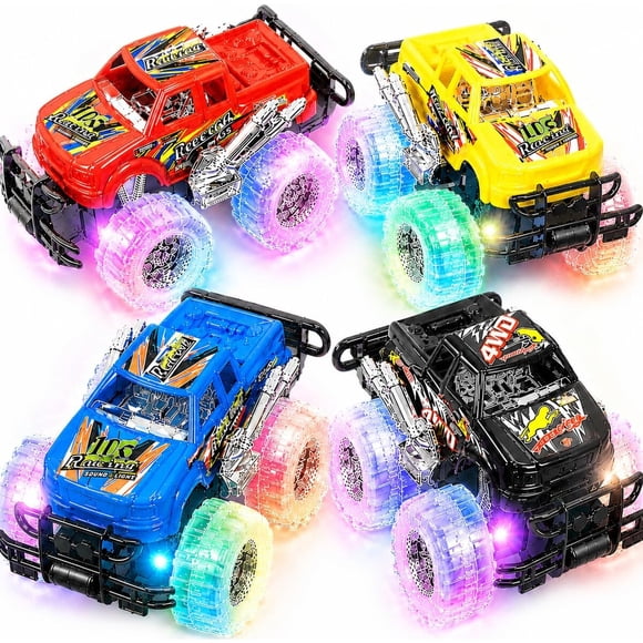 ArtCreativity Light Up Monster Truck Toys for Toddler Boys