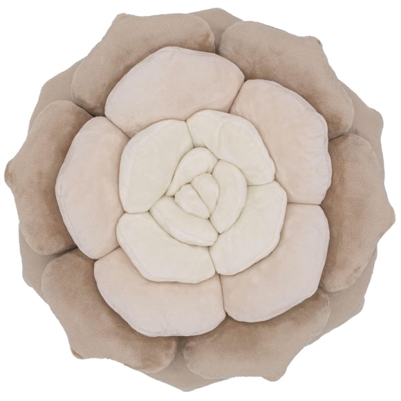 Cojín Cozy 4 Decor con flores suculentas de terciopelo, 38 x 38 cm