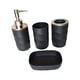 thumbnail image 3 of Juego De 4 Accesorios De Baño Con Dispensador De Loción Para Baño De Hotel, Color Negro, 3 of 5