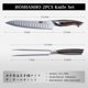 thumbnail image 4 of Set de Cuchillos de Cocina HOSHANHO Cuchillo para Cortar 8" y Tenedor 7" Afilados, 4 of 7