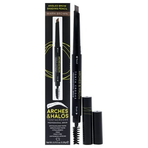 Arches And Halos - Lápiz Sombreador De Cejas En Ángulo - Marrón Cálido De Para Mujeres - Lápiz De Cejas De 0,012 Oz