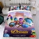 thumbnail image 4 of Dream Productions Conjunto de sábanas temático, trío de piezas, cómodo y amigable con la piel, diseño único, regalo de decoración para el hogar para familiares, amigos y fans,140cm *210cm, 4 of 6