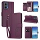 thumbnail image 2 of Funda Cartera Trébol para Motorola Edge 2024 5G con Ranuras Tarjetas y Carga Inalámbrica Violeta, 2 of 6