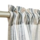 thumbnail image 4 of Cortinas de cocina Jinchan de lino a rayas, 36 cm, nivel café, color azul, 4 of 8