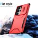 thumbnail image 5 of Funda Resistente para Samsung Galaxy S24 Ultra con Tapa Deslizante y Protección Militar Rojo, 5 of 6