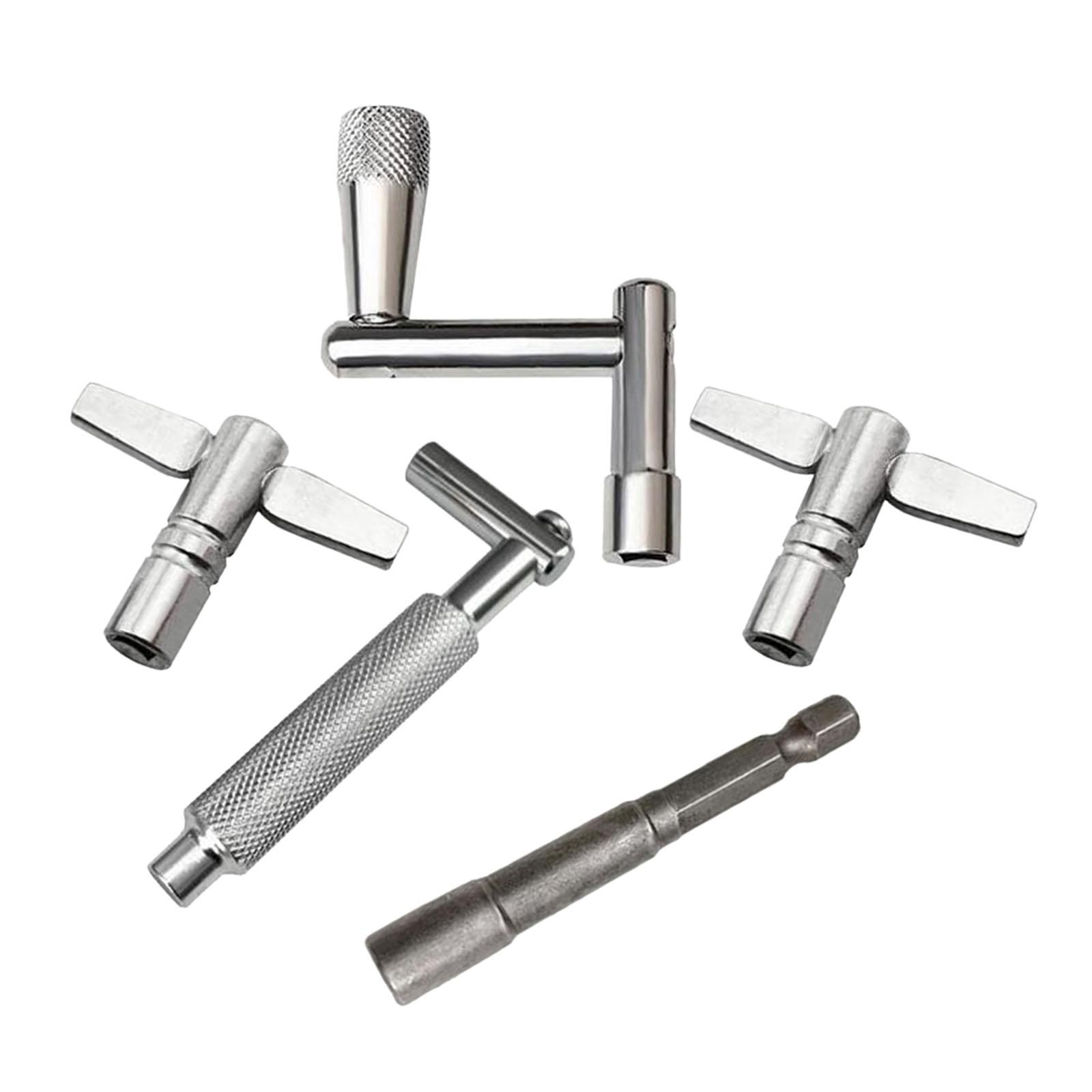 Bothyi - 5 Uds Llaves De Tambor Con Llave Para Accesorios De Instrumentos De Percusión De Tambor