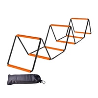 Ioensy - Escalera De Agilidad, Fácil De Configurar, Entrenamiento, Plegable, Portátil, Escalera De Juego De Pies De Fútbol, 8 Rejillas Con Bolsa