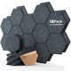 thumbnail image 1 of Paneles acústicos Soundsbay Hexagon de alta densidad, paquete de 18, 1 of 8