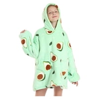 Total Click - Poleron De Polar Manta Para Invierno Infantil Verde Palta