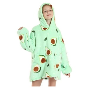 Total E-Commerce - Poleron De Polar Manta Para Invierno Infantil Verde Palta