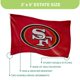 thumbnail image 3 of Bandera exterior 150 cm 49ers – Team Sports America, 3 of 6
