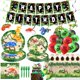 thumbnail image 1 of Decoración de Fiesta Diosnase 120 piezas – Tema Reptiles – 20 invitados, 1 of 6