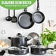 thumbnail image 3 of Juego de Utensilios de Cocina GreenLife 12 Piezas Negro Antiadherente, 3 of 5