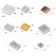 thumbnail image 3 of Kit de disipador térmico Pastall 100 unidades con cinta adhesiva para Raspberry Pi, 3 of 5