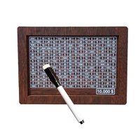 Magideal - Hucha Para Adultos, Caja De Ahorro De Dinero Con Estuche De Almacenamiento En El Mostrador, Para Objetivo De Ahorro, Banco De Dinero Con Objetivo De Marron Oscuro