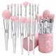 thumbnail image 1 of Juego de brochas de maquillaje Bueart Design Elegant Pink, 15 piezas con soporte, 1 of 7