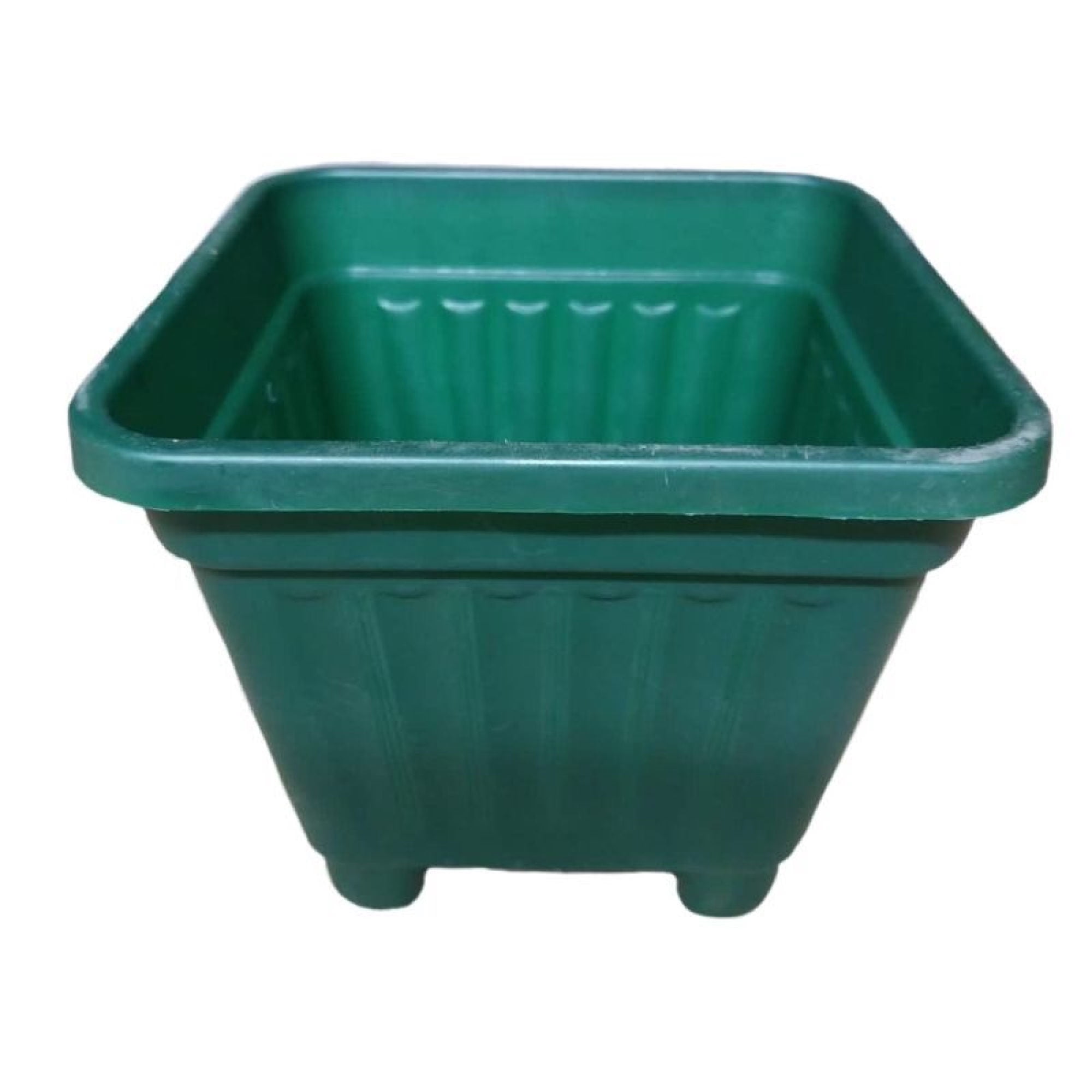 Macetero Plástico Cuadrado Verde Oscuro 30 cm