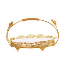 Magideal - Cesta De Hierro Para Frutas, Plato Para Dulces Con Asa, Bandeja Para Servir, Estilo Europeo Para El Hogar, Cocina, Bodas, Restaurante, Cumpleaños