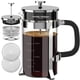 thumbnail image 1 of Cafetera de prensa francesa QUQIYSO 1L 304 de acero inoxidable, 1 of 6