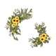 thumbnail image 1 of 2 Piezas De Flores De Arco De Boda Flores Falsas Vegetación Para Adorno De Puerta Delantera Flor Amarilla, 1 of 5