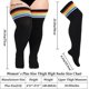 thumbnail image 2 of suxuMhao Calcetines Talla Plus, Calcetines para Aumentar Talla Calcetines Ensanchados Calcetines Extragrandes hasta el Muslo, Calcetines de Algodón Elásticos y Transpirables para Uso Diario, Talla, 2 of 2