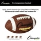 thumbnail image 3 of Balón de fútbol americano Champion Sports Pee Wee Pro de cuero marrón, 3 of 6