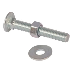 Metalfer - Pack Perno Coche 3 8X1 1 2 Zn+ Tuerca+Golilla Pl Cte (100 Un