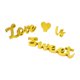 thumbnail image 2 of Letra De Madera Love IS Sweet Sign Decoración De Mesa Del Día De San Valentín Para A?o Nuevo Dorado, 2 of 5