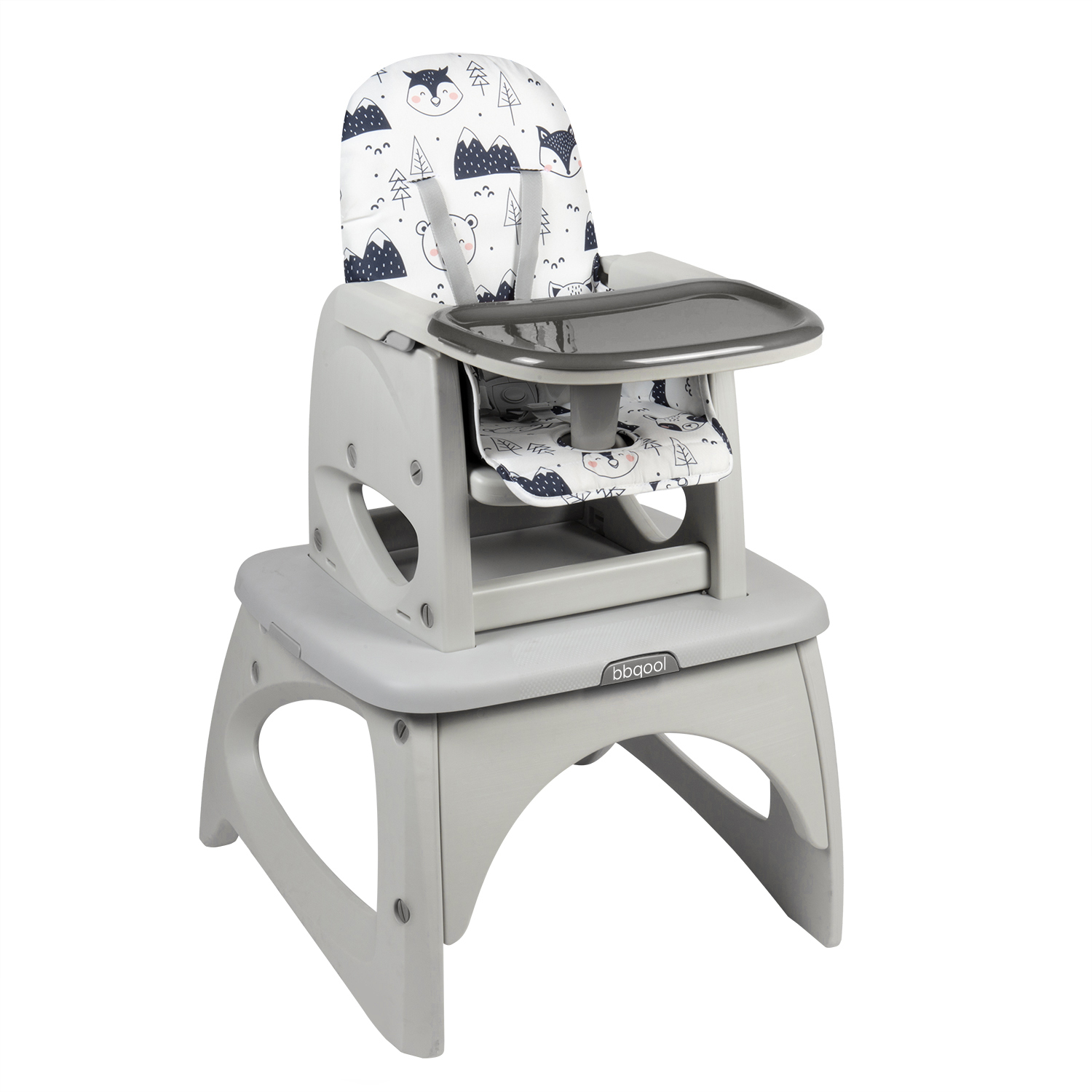 Bbqool - Silla De Comer Escritorio Foodzy 4-In-1 Grey