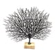thumbnail image 2 of Escultura De Coral De Plástico Adorno De Mesa Decoración Estatuilla De Mesa Negro, 2 of 5