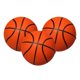 thumbnail image 4 of 3 Unids Mini Goma Baloncesto Interior Al Aire Libre Ni?o Ni?o Ni?o Juguete 5 "Naranja, 4 of 6
