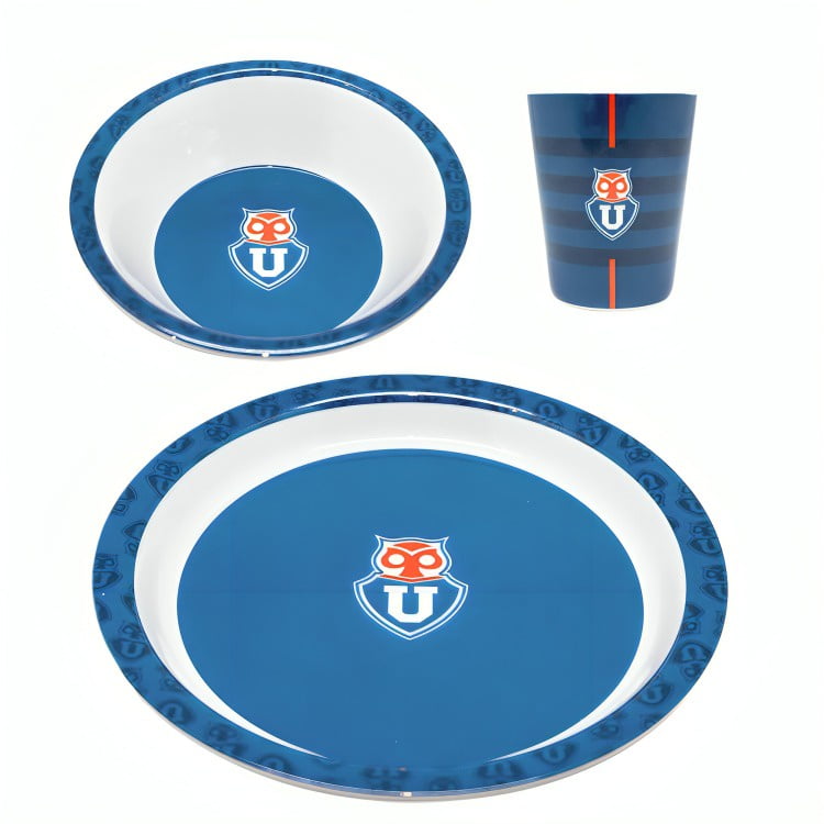 Oem - Set Desayuno Melamina Universidad De Chile