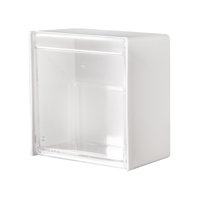 Bothyi - Caja De Almacenamiento Clamshell Dispensador De Soporte De Almohadillas De Almacenamiento Para Encimera Para Baño