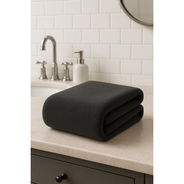 Toalla de Microfibra 100X140 negro 100X140