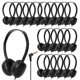 thumbnail image 1 of Auriculares con cable ZXQZYM 3.5 mm negro – paquete de 100 unidades, 1 of 7