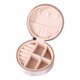 thumbnail image 1 of Caja De Almacenamiento De Joyería Pequeña, Contenedor De Joyería De Regalo Para Anillos, Día De San Valentín, Redondo, Rosa, 1 of 5
