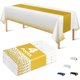 thumbnail image 1 of Mantel OHOME 4 Unidades Blanco Dorado 137 x 274 cm PEVA, 1 of 3