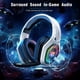 thumbnail image 2 of Auriculares para juegos Ozeino inalámbricos de 2,4 GHz para PC PS5 PS4 Switch, 2 of 7