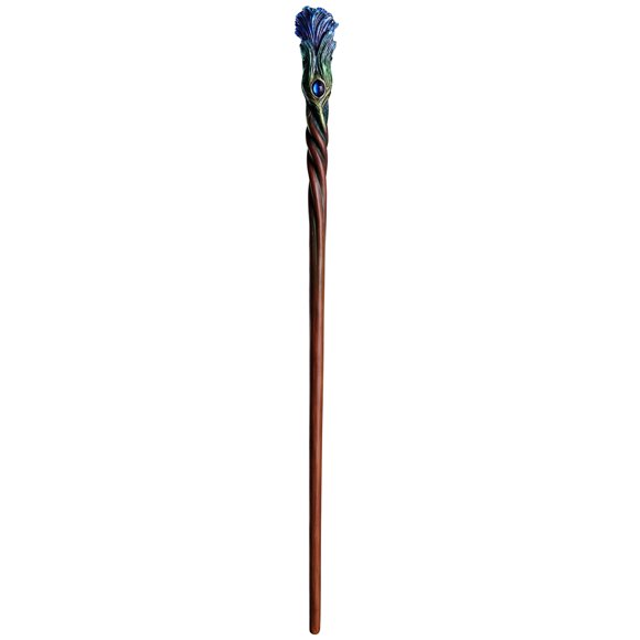 Varita mágica coleccionable, diseño veronés, pluma de zafiro de 35,5 cm