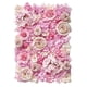 thumbnail image 2 of Flores De Seda Artificial Panel De Pared Banquete De Boda Telón De Fondo Floral Púrpura Rosa, 2 of 3