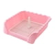 thumbnail image 4 of Bandeja De Inodoro De Entrenamiento Para Gatos Y Mascotas, Inodoro De Celosía Desmontable Para Perros, Para Interior, Rosa, Mediano, 4 of 5
