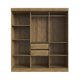 thumbnail image 4 of Clóset New Xangai 6 Puertas 2 Cajones Interiores Mdf Nuez - Beige, 4 of 7