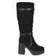 thumbnail image 1 of Bota Alta Gamuza Mujer 13 Yassne Negro, 1 of 5
