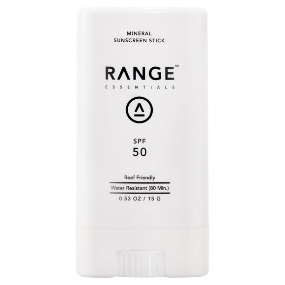 Protector solar en barra Range Essentials 15 g SPF 50 seguro para arrecifes